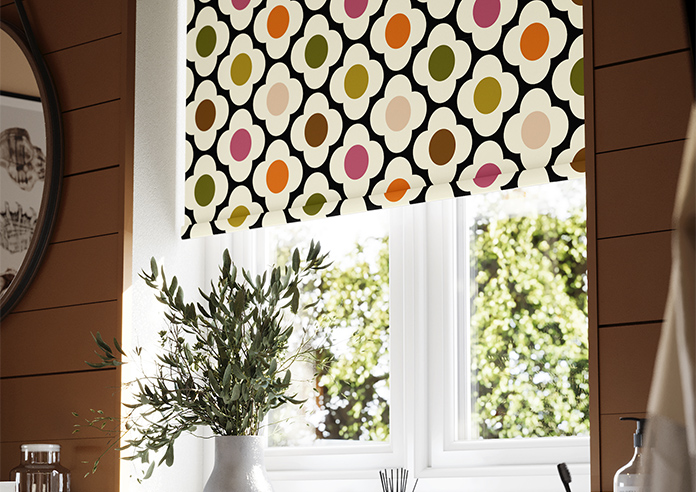 Orla Kiely Spot Flower, Red Multi - Roller Blind - Image 5